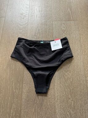 Panache Swim Spirit High-Waist Brazilian Black Bikini Bottoms